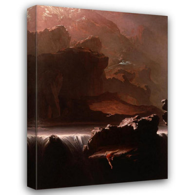 "Sadak in Search of the Waters of Oblivion" by  John Martin - Gallery Wrap Canvas Wall Art