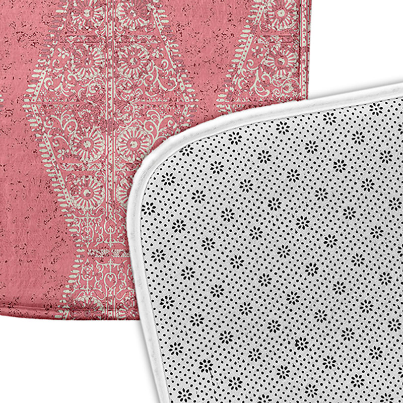 Tapis de bain HH Revival, L 17 po x L 24 po, Rose