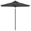 Parasol de jardin avec mât en acier Arlmont & Co. 118,1 po x 78,7 po x 98,4 po-1515833997
