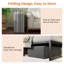 Matelas en mousse ferme pliable 4 po / 6 po avec housse lavable et sac de transport-131352261-131352263