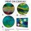 «Vibrant Green Pine Trees Morning Sun», ensemble d'art mural pin-916644343-916644341-916644328