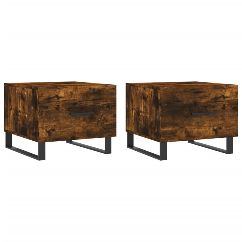 Sled Coffee Table with Storage, smoked oak