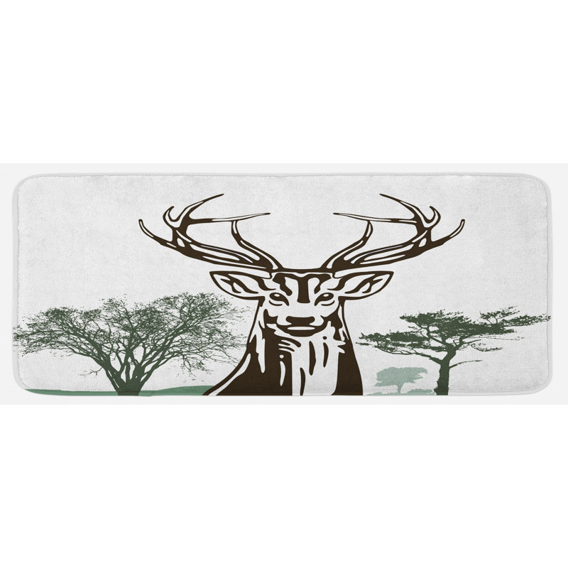 Tapis de cuisine antlers