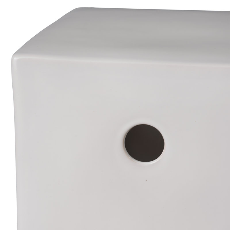 Pot de fleurs en céramique, Blanc