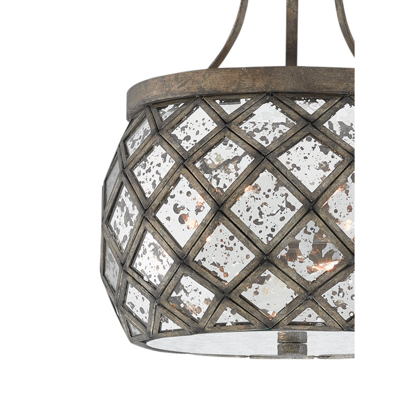 Plafonnier semi-encastré 3 lumières 14,25 po Buckminster