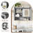 Bathroom Storage Cabinet, Over The Toilet Organizer For Laundry Room, Kitchen & Living Room, Medicine Cabinet With Sliding Barn Door -795852694