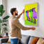 Rainbow Llama Trio Modern 1 Piece Wrapped Canvas Wall Art-136793574-136793576