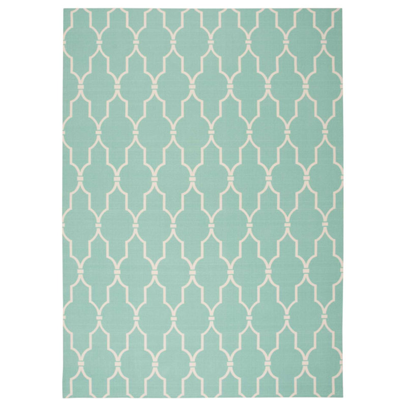 Tapis turquoise Dian, Rectangle 10 pi x 13 pi