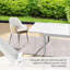 Table de salle à manger extensible en aluminium pour terrasse extensible 35 po à 71 po-2004662812