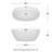 Juno 59'' x 32'' Soaking Acrylic Bathtub-50480665
