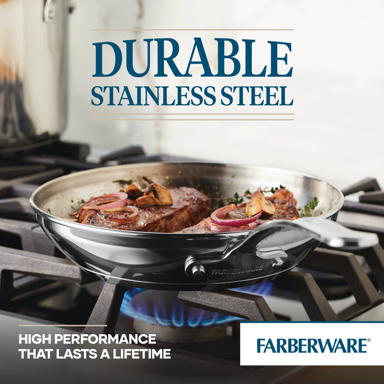 Farberware Millennium Stainless 10-Piece Nonstick Cookware Se 