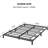 Queen Size Bed Frame, Metal Platform Bed Frame, Heavy Duty Metal Bed Frame with Iron Slat Support, Under-Bed Storage, 1000 Lbs Weight Capacity, No Box Spring