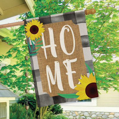 Drapeau maison de ferme en toile de jute d'été