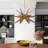6 - Light Wood Sputnik Sphere Chandelier 26.4 Inch-1222893653