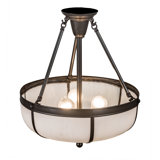 3 - Light Semi Flush Mount