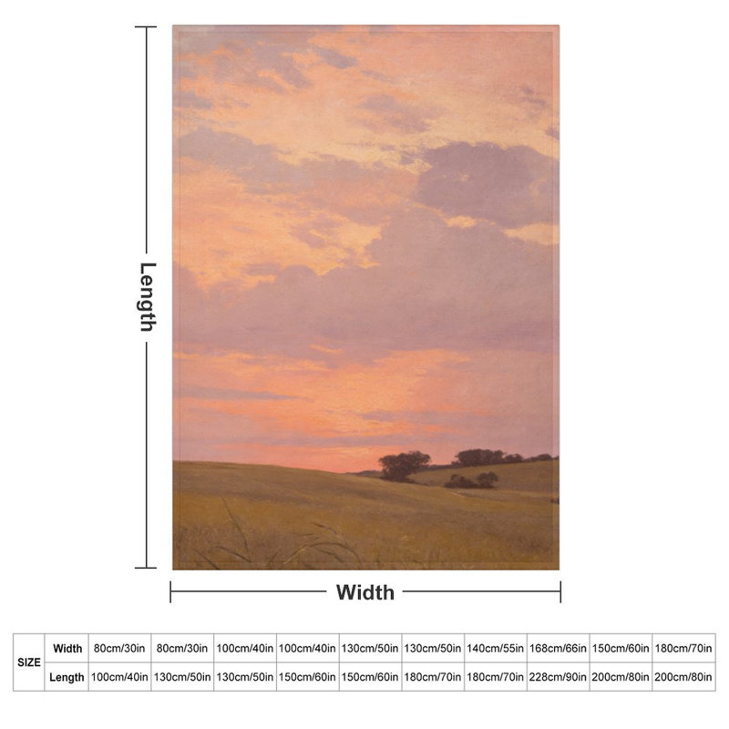 Jeté en flanelle Sunset Hills, 40 po x 50 po