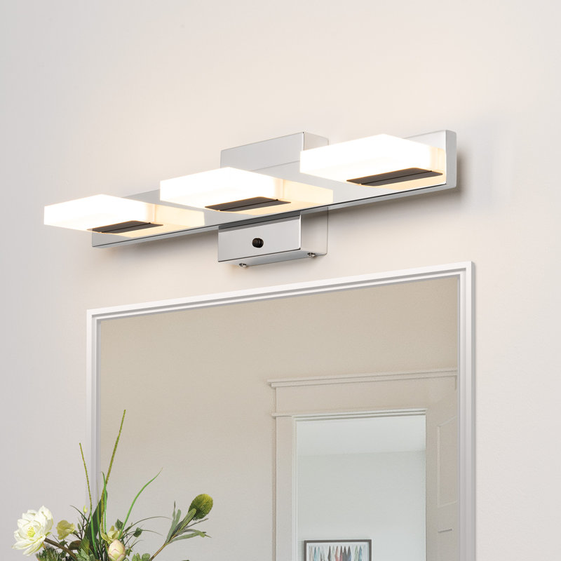 Luminaire pour meuble-lavabo à DEL Lubabah 3000K / 4000K / 5000K, Chrome, 3