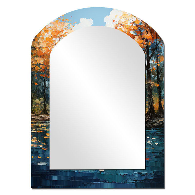 Miroir mural Orange River Sapphire Serenity, 34 po x 25 po