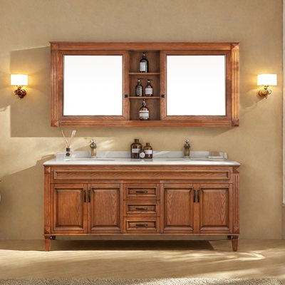 American brown floor-standing bathroom Vanity