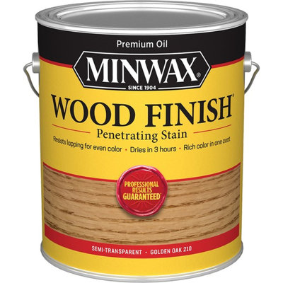 Minwax 71071 1Gal Golden Oak 210B Semi-Transparent Stain 250 VOC-1PK