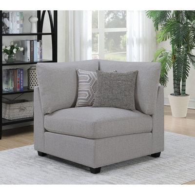 Fauteuil d'angle rembourré avec coussins Austin