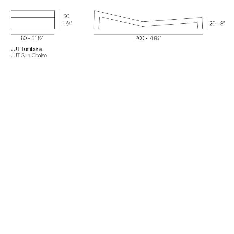 Jut 78.75" Long Single Chaise, Ecru