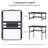 90cm Adjustable Folding Table