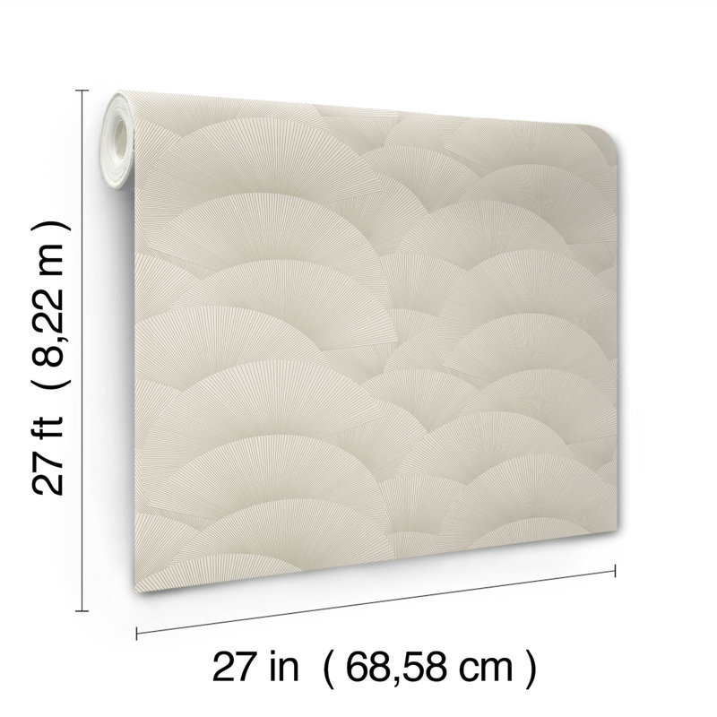 Papier peint coquille du matin, Brun