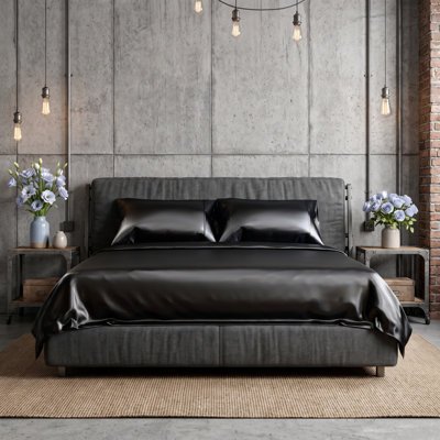 Queen 3-Piece Silky Satin Bedding Linens Set, Cooling Luxury Bed Sheets with 15in Deep Pocket Fitted Sheet, Low Wrinkle Bedroom Linens