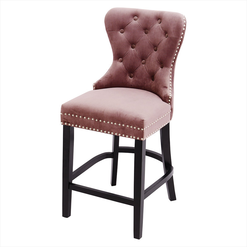 Julie 67cm Bar Stool, Hot Pink