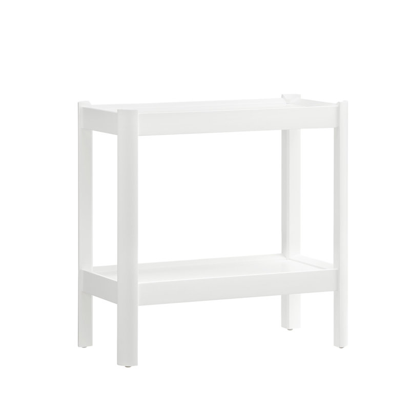 Table de chevet blanche Yonda, Blanc