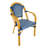 french Set Includes 40" Table and 4 Chairs with Arms by Chivari-120640695