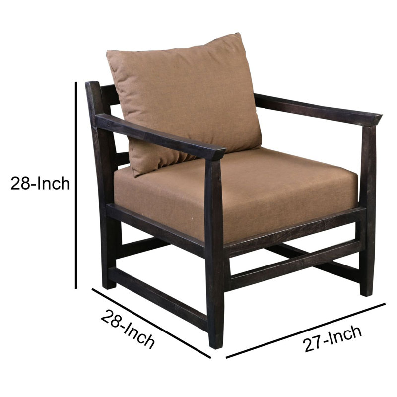 Chaise d'appoint Malibu, Brun