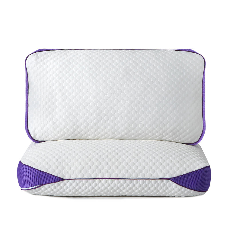 Adjustable Memory Foam Pillows Cooling Bed Pillows for Sleeping with Removable Cover (Set of 2), King