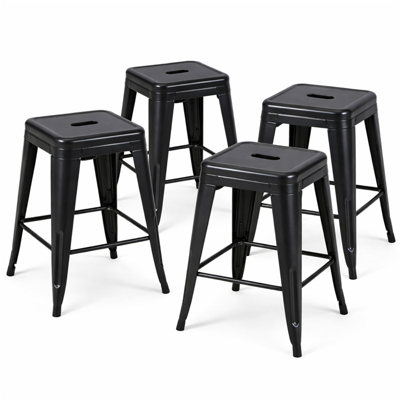 Tabouret à hauteur de comptoir 24 po, Noir, Tabouret de comptoir (siège d’une hauteur de 24