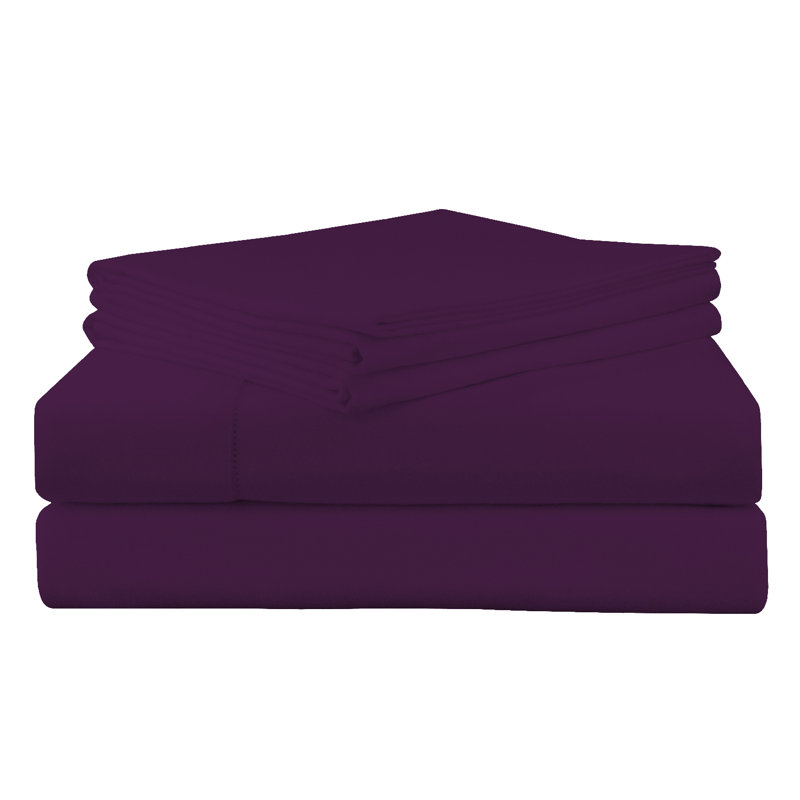 Ensemble de draps 100% coton flanelle lourde Pointehaven 200 g / m², Ensemble de draps pour grand lit + 1 drap-housse +