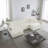 U-Shaped Sectional Sofa With Reversible Footrest, 5-Seater Convertible Corner Couch With 2 Ottomans, Modern Minimalist Soft Sofa & Couch For Living Room-453749807-453749803