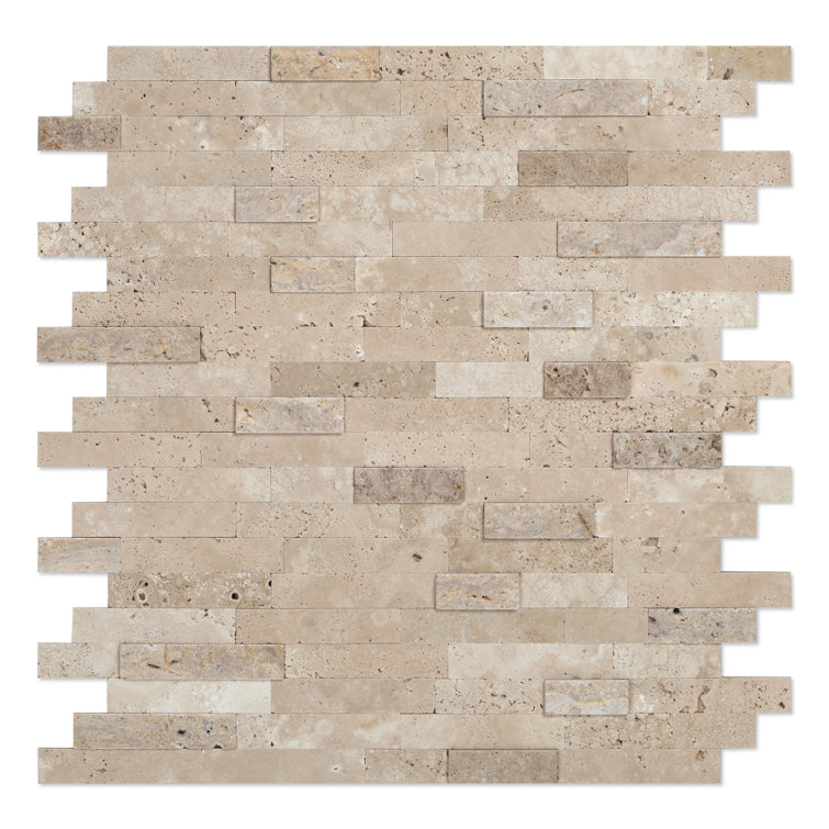 Speed tiles Split 2.5'' W x 0.3'' L Natural Stone Peel and Stick Mosaic Tile   Reviews Wayfair Canada