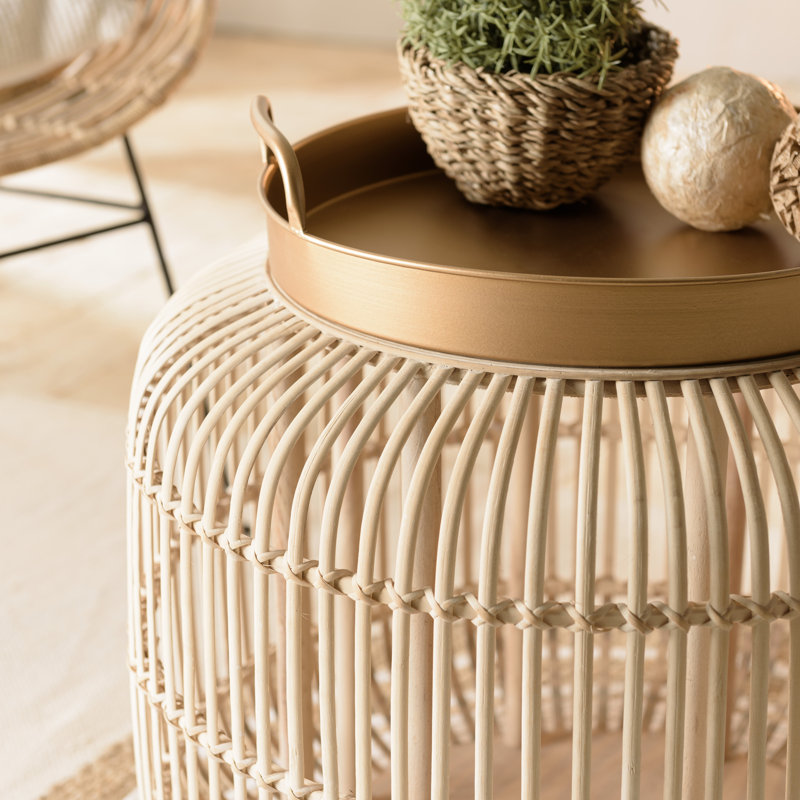 Cleasby Tray Top Drum End Table