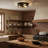 Upgraded 3-Light Industrial Flush Mount Ceiling Light, Farmhouse Cage Design