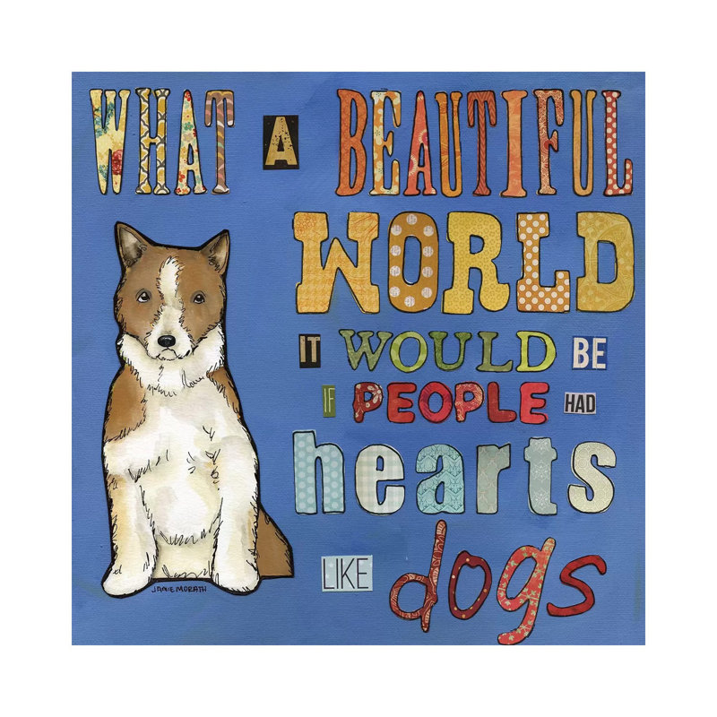 Hearts Like Dogs by Jamie Morath - Wrapped Canvas Print, 45.72 cm H x 45.72 cm W x 1.91 cm D