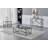 Azor Glass Top Frame End Table