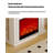 French-style creamy home and homestay electric fireplace core with simulated flames-129634092-129634093