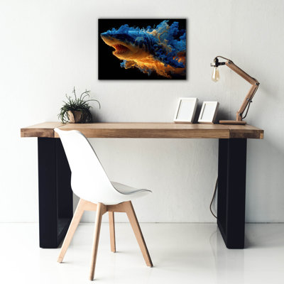  Art mural en toile «Émergent requin» par Ann Klee, 26 po x 18 po