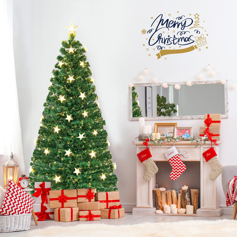 Arbre de Noël illuminé pin artificiel, 7 pi