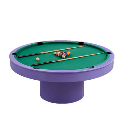 Table de billard de luxe ronde 2 en 1 avec plaque de recouvrement 62,99 po