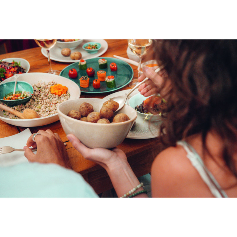 Junto Handmade Stoneware Cereal Bowl, Dune