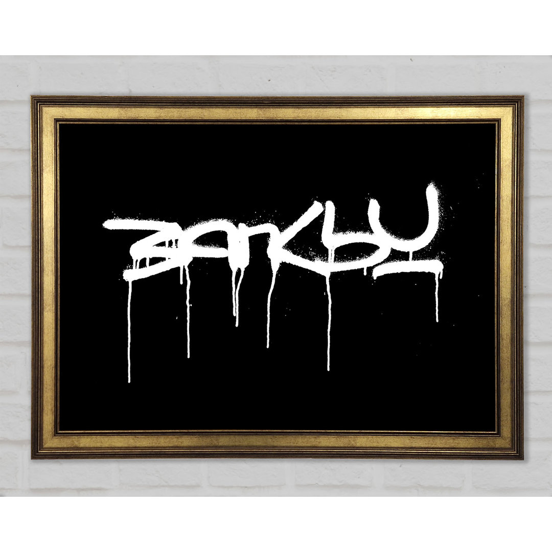 Banksy Schwarz - Druck