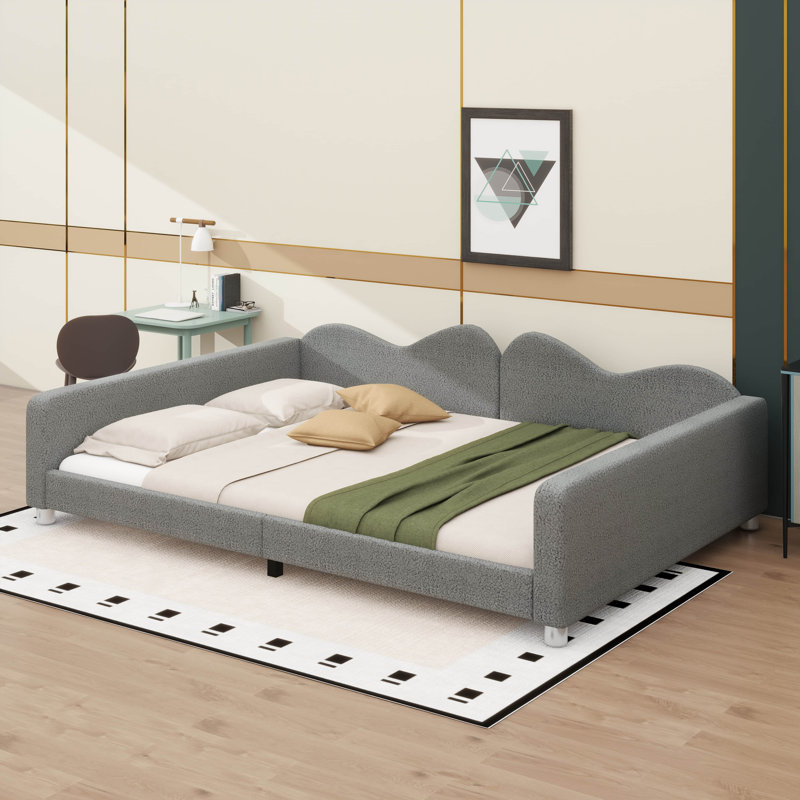 Siège rembourré confortable à dossier Cozy Cloud, Double, Gris