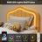 LED Upholstered Twin Bed Frame with Storage Drawer, Velvet Headboard, Wood Slat Support, No Box Spring Needed-33545298-33545325